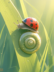 snail on leaf