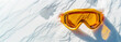 © Sawoon - Yellow snow goggles bright winter sports gear ski equipment outdoor sunny snowy adventure reflection alpine sport design shadow vibrant ski resort cold weather protection
