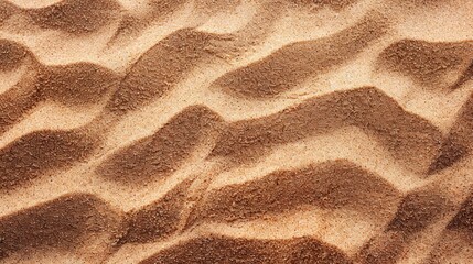 Canvas Print - Fine Brown Sand Texture Background Close-Up