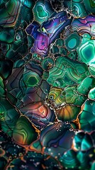 Wall Mural - A colorful abstract image of a liquid.