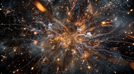 Aufkleber - Fireworks Display