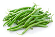 © Simon - Whole Green beans on a white background