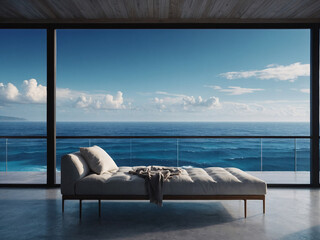 Wall Mural - Bright wallpaper featuring a stunning blue ocean and open outdoor landscape