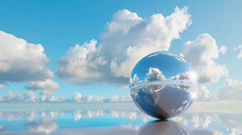 Crystal Ball And Blue Sky Free Stock Photo - Public Domain Pictures