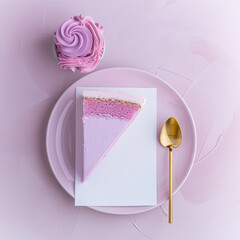 Sticker - cake with pink icing