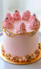 Wall Mural - cake with rose