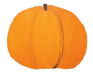 Poster - PNG Pumpkin art painting craft.