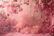 © Simone - Oversized Pink Florals and Vines with Gradient Backdrop and Matte Floor