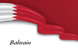 © magr80 - Waving ribbon with flag of Bahrain