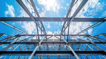 Structure roof truss steel building construction