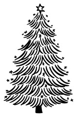 Sticker - PNG Christmas plant tree celebration.