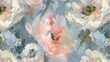 © Oksana Smyshliaeva - Abstract Floral Brushstrokes - Artistic Painting Wallpaper