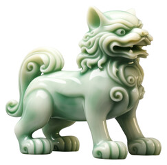 Sticker - PNG Elegant jade Chinese guardian lion