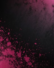 Wall Mural - pink to black color gradient grungy texture background copy space design