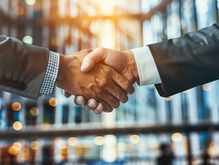 Business Partners Handshake After Successful Meeting