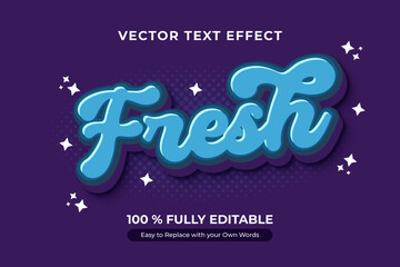 Wall Mural - Stylish and modern text effect with a fresh, editable template. Perfect for creative graphic designs and projects.