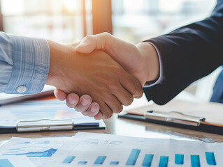 Business Partners Handshake After Successful Meeting