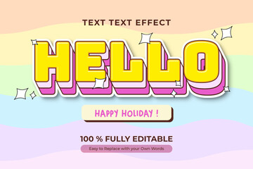 Wall Mural - A vibrant and customizable text effect featuring the word 