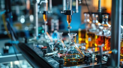 Poster - detailed view of an experimental setup with precise measurement tools, showing how accuracy and deta