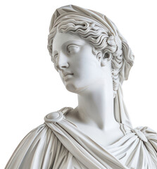 Wall Mural - PNG Classical marble statue headpiece sculpture