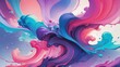 © Debby Studio - Abstract watercolor paint background by purple and pink with liquid fluid texture for background