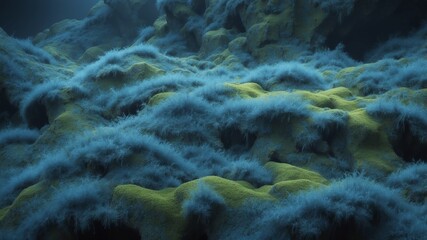 blue moss texture abstract background design