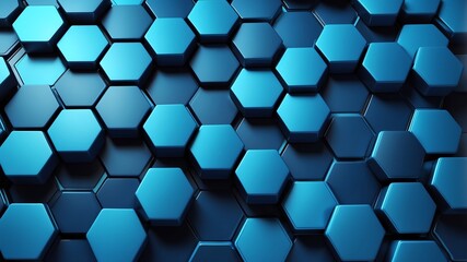 blue hexagon pattern abstract background design