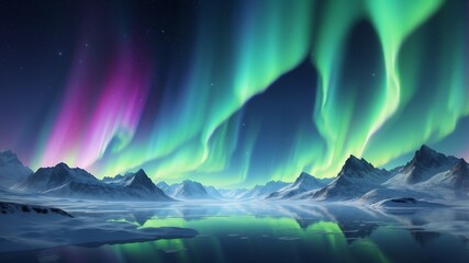 Wall Mural - white aurora borealis abstract background design