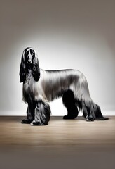 Sticker - A view of an Afghan Hound