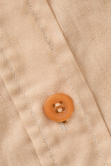 Canvas Print - Shirt button closeup