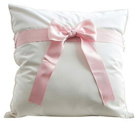 Poster - PNG  Elegant pink ribbon pillow