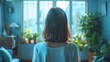© てんぷら - きれいな髪をしたヘアモデルの日本人女性