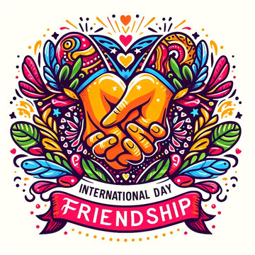 International Friendship Day card, Happy friendship day