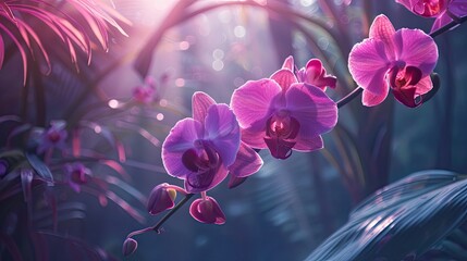 Canvas Print - Orchid Bloom in the Light