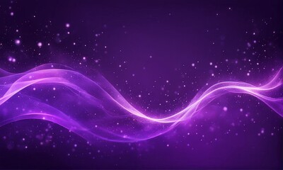 Wall Mural - purple abstract background with glowing lines and sparkles, abstract background