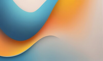 Wall Mural - Abstract blue and orange gradient background for design with copy space for text