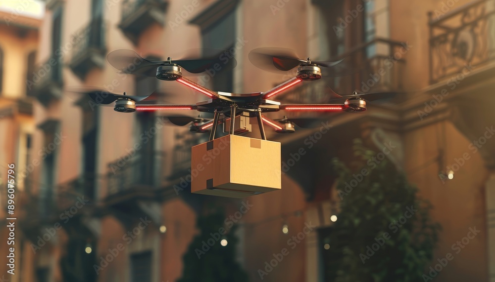 Drone delivery innovative shipment concept for fast and safe post ...