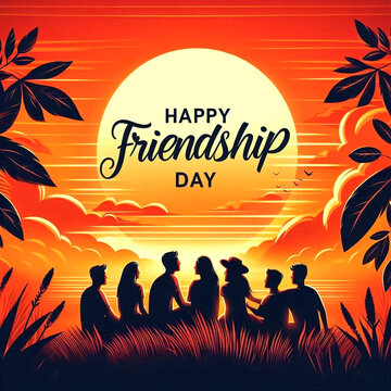 International Friendship Day card, Happy friendship day