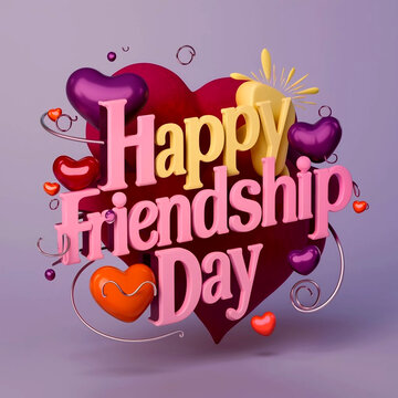 International Friendship Day card, Happy friendship day