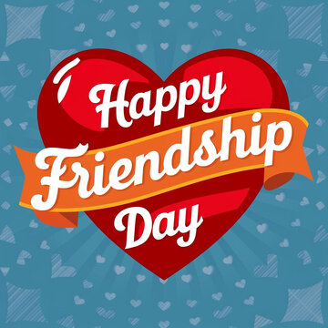 International Friendship Day card, Happy friendship day