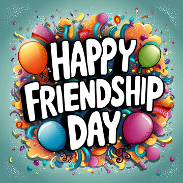 International Friendship Day card, Happy friendship day