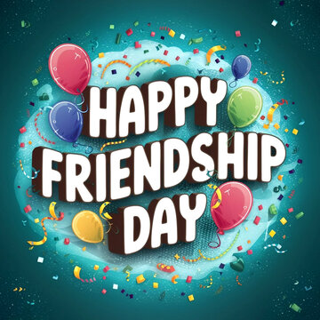 International Friendship Day card, Happy friendship day