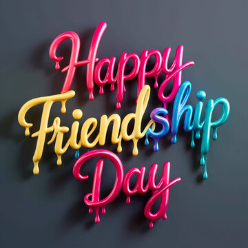 International Friendship Day card, Happy friendship day