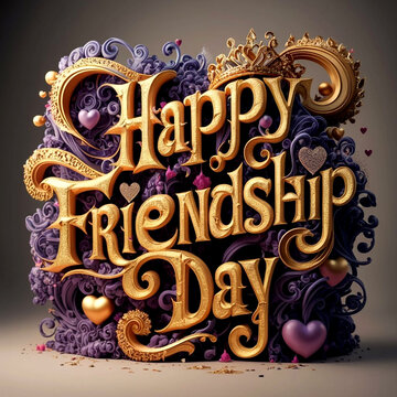 International Friendship Day card, Happy friendship day