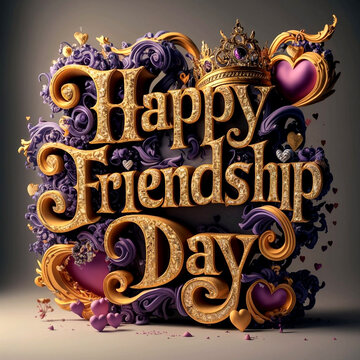 International Friendship Day card, Happy friendship day