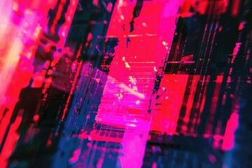 Poster - Nighttime cityscape with many lights and buildings, great for backgrounds or urban scenes