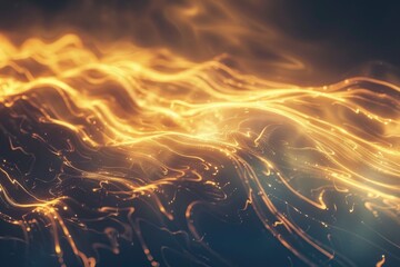 Aufkleber - A close-up view of fiery flames on a black surface, perfect for use in high-contrast designs or to add warmth and energy to your project