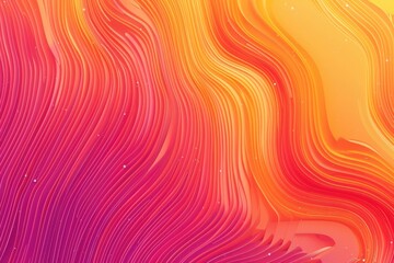 Poster - Colorful abstract design featuring wavy lines on a vibrant background, suitable for use in design projects or as a decorative element