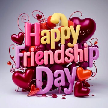 International Friendship Day card, Happy friendship day