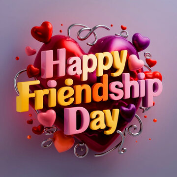 International Friendship Day card, Happy friendship day